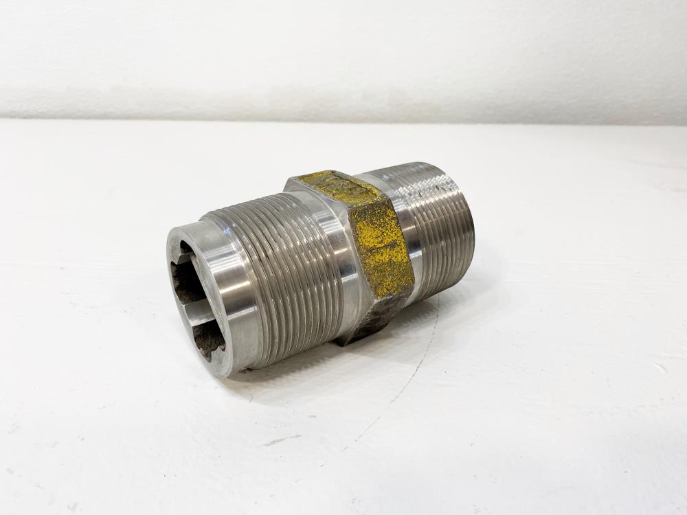 ISO 2-1/2" Threaded Ball Check Valve, CF8M Stainless Steel, 5421